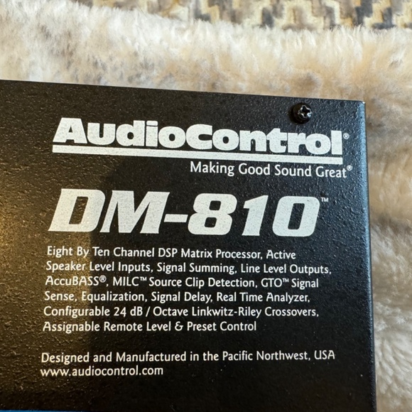 AudioControl DM-810 8 by 10 Channel Matrix Digital Signal Processor - Picture 3 of 4